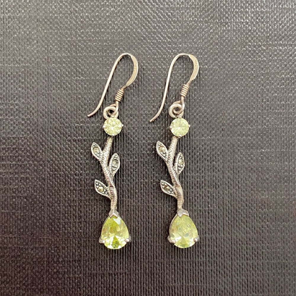 925- Silver Earrings Vine Earrings